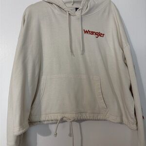 Wrangler Off-White Hoodie Sweater for Women